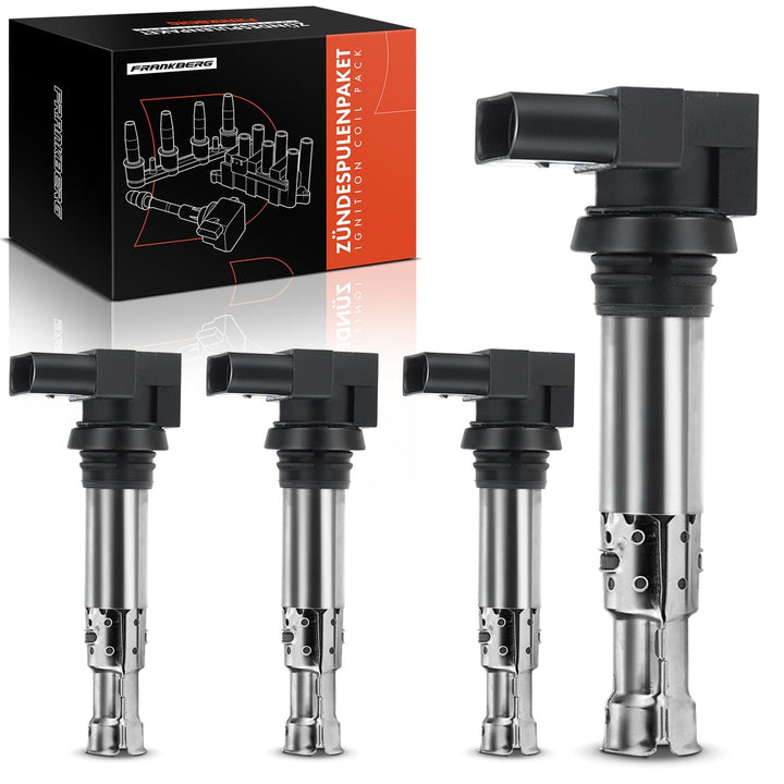 Frankberg 4x Zündspule Zündmodul Kompatibel mit A1 A2 A3 B.o.r.a Golf IV V VI J.e.t.t.a III P.a.s.s.