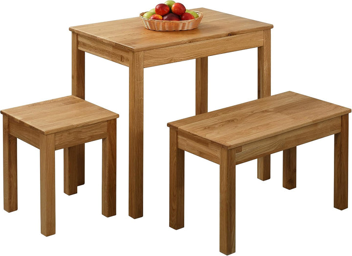 Krok Wood Sitzbank Tomas aus Massivholz (Eiche, 70 x 35 x 45 cm) 70 x 35 x 45 cm Eiche, 70 x 35 x 45