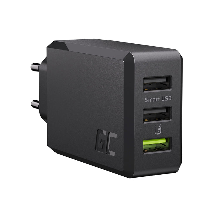 USB-A Ladegerät 30W 3 Port USB Green Cell Power Adapter mit Quick Charge 3.0 Handy Schnellladegerät
