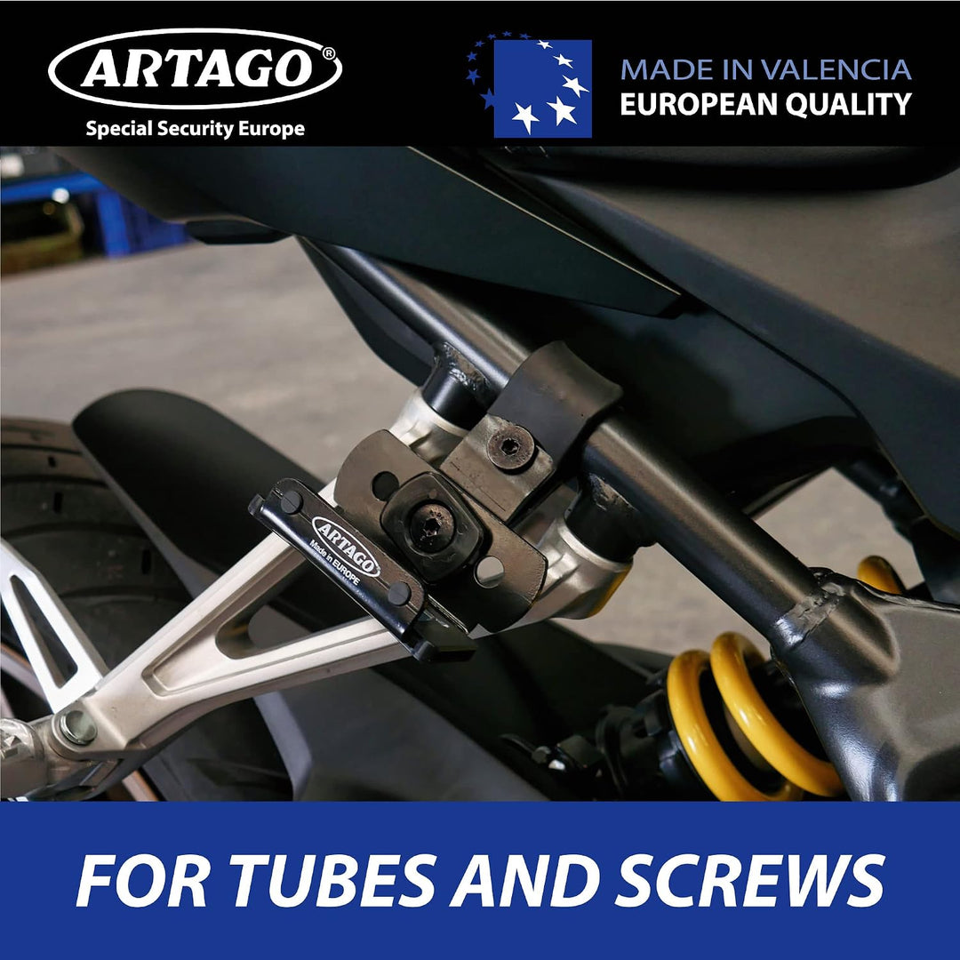 Artago K402 Universal Halterung für Motorrad Bremsscheibenschloss 30X14 und 30X10, zur Befestigung a