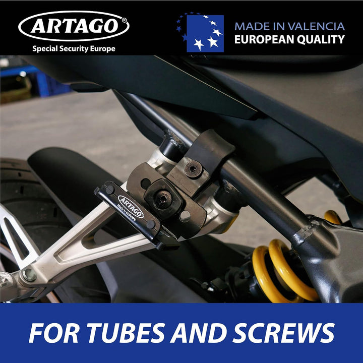 Artago K402 Universal Halterung für Motorrad Bremsscheibenschloss 30X14 und 30X10, zur Befestigung a