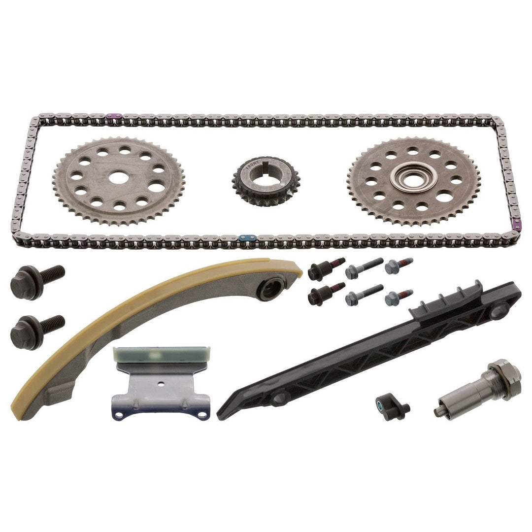 febi bilstein 44913 Steuerkettensatz für Nockenwelle, mit Gleitschienen und Kettenspanner , 1 Stück