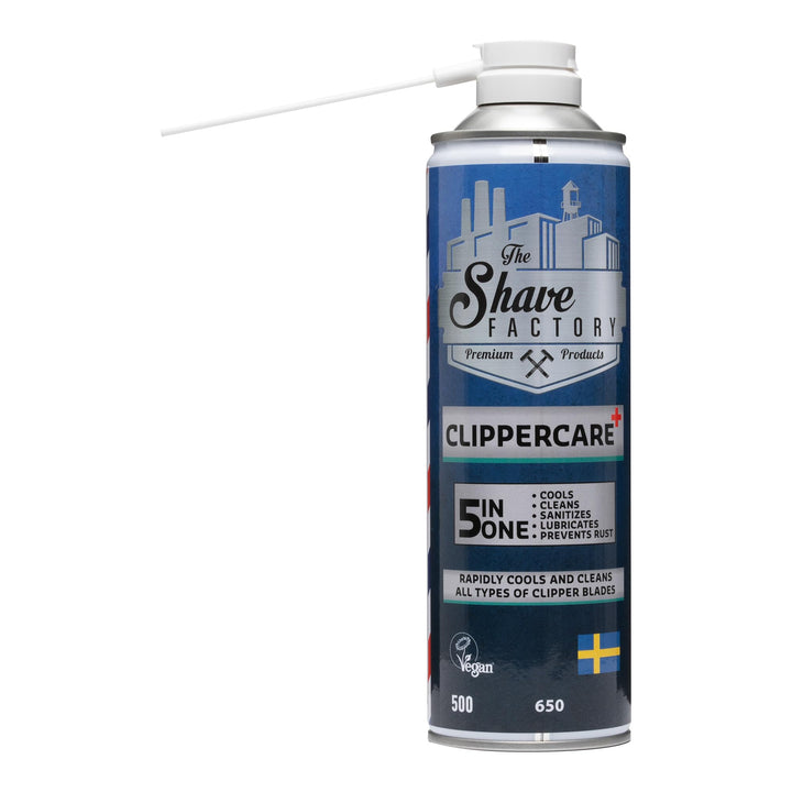 The Shave Factory Clippercare Spray – Effiziente Pflege der Haarschneidemaschine, Kühlmittel, Schmie