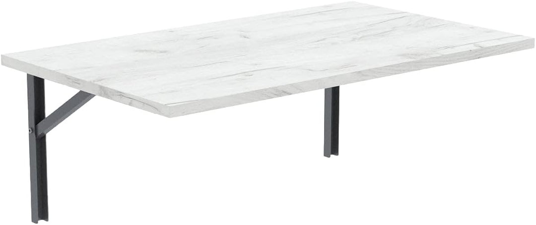 mikon 90x50 | Wandklapptisch Klapptisch Wandtisch Küchentisch Schreibtisch Kindertisch | Weiss Craft