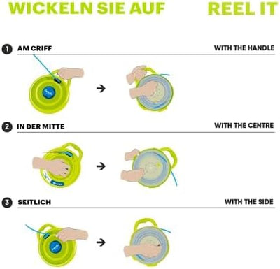 Anguila Max| Winder| Universalhaspel | Polyester dreifach verdrillt | Farbe Blau | Durchmesser 4,5mm