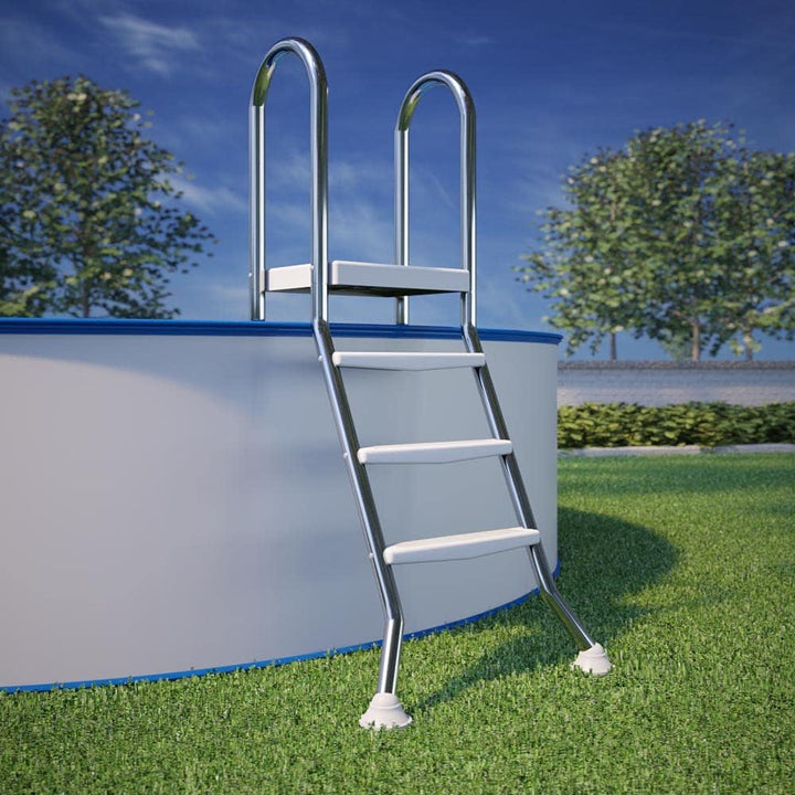 Original ASTRAL Edelstahl Leiter für 0,90-1,00 m Pool - 2X 3 Stufen - hochwertiges V2A