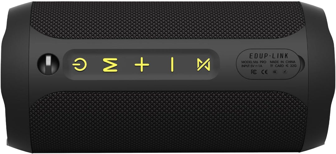 EDUPLINK Bluetooth Lautsprecher Klein mit Licht - Tragbarer IPX7 wasserdichte Musikbox für Dusche Ou