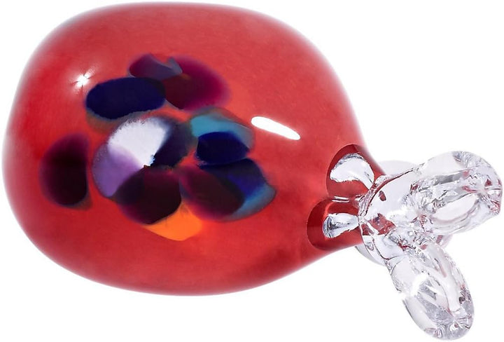 CRISTALICA Glasfigur Elch rot 12cm
