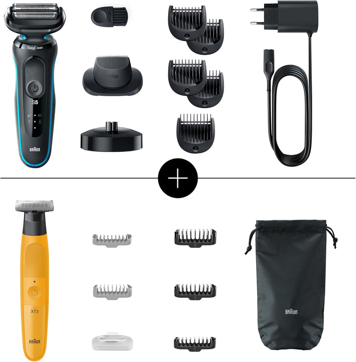 Bundle of Braun Series 5 Elektrorasierer Rasierer Herren Elektrisch Ladestation,Wet & Dry, rasierapp