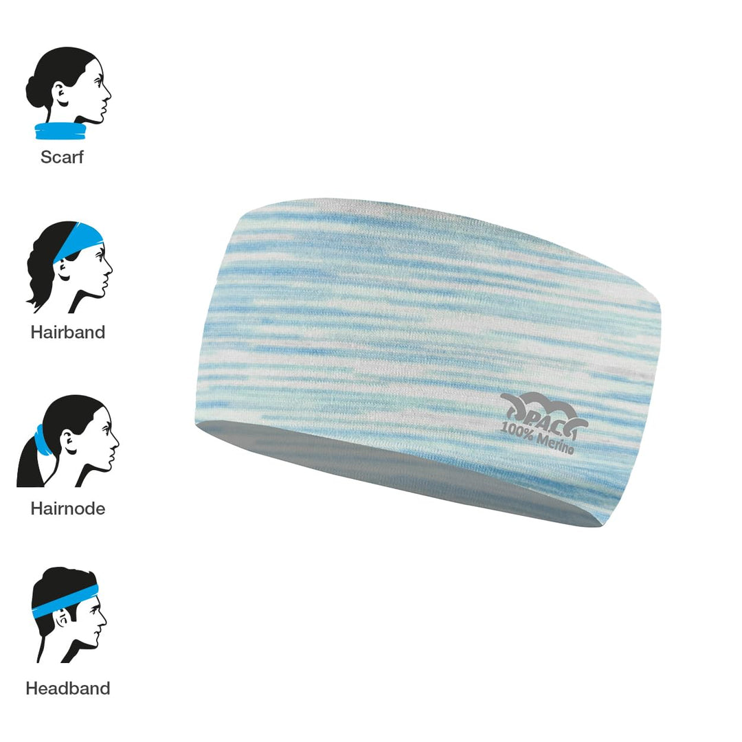 P.A.C. Merino Headband - Funktionsstirnband, Schweissband, Outdoortuch, nahtloses Stirnband, Sport H