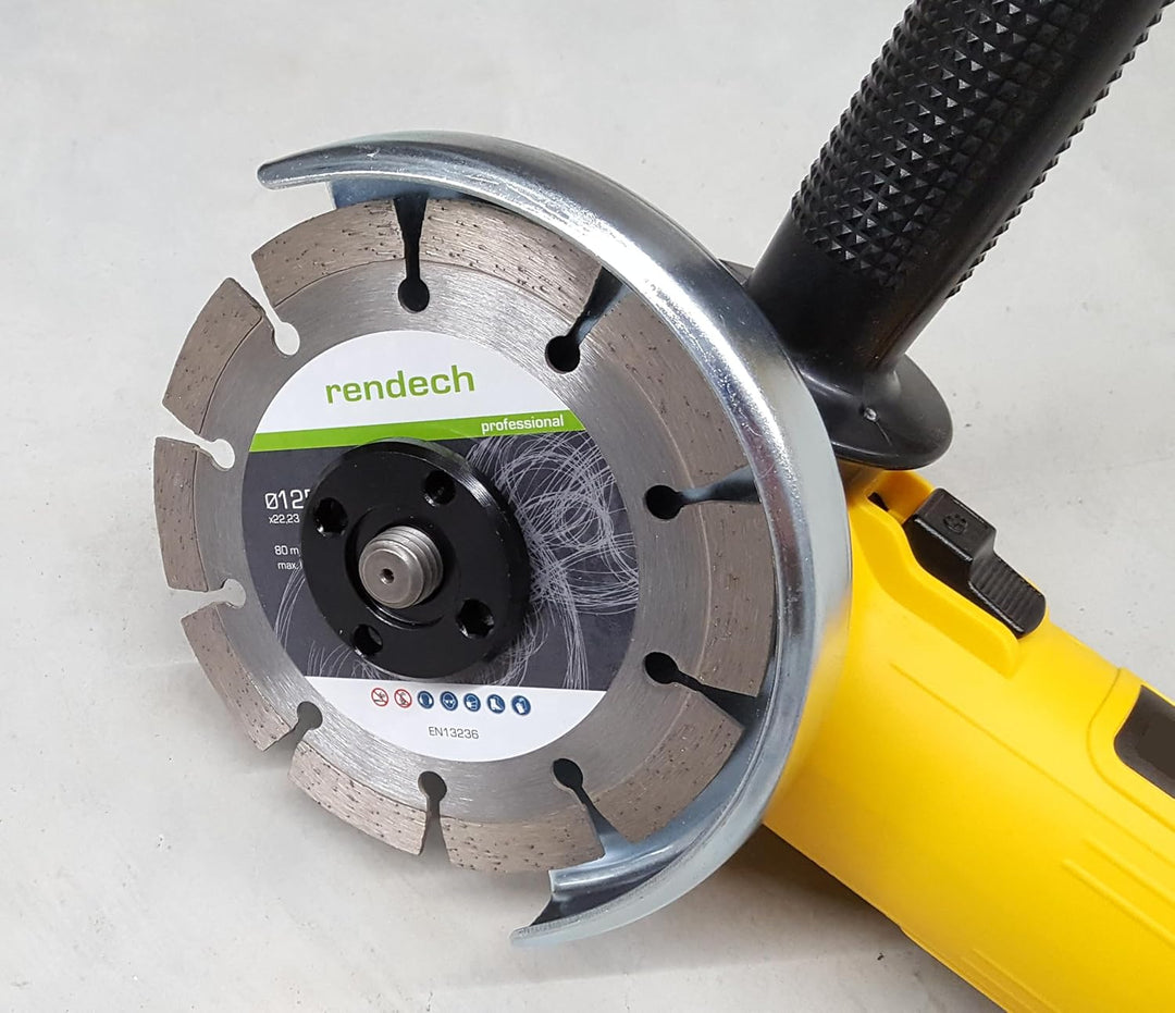 rendech® Profi Diamantscheibe 115mm für Beton, Mauerwerk, Granit, Stein, Ziegel uvm. - Diamanttrenns