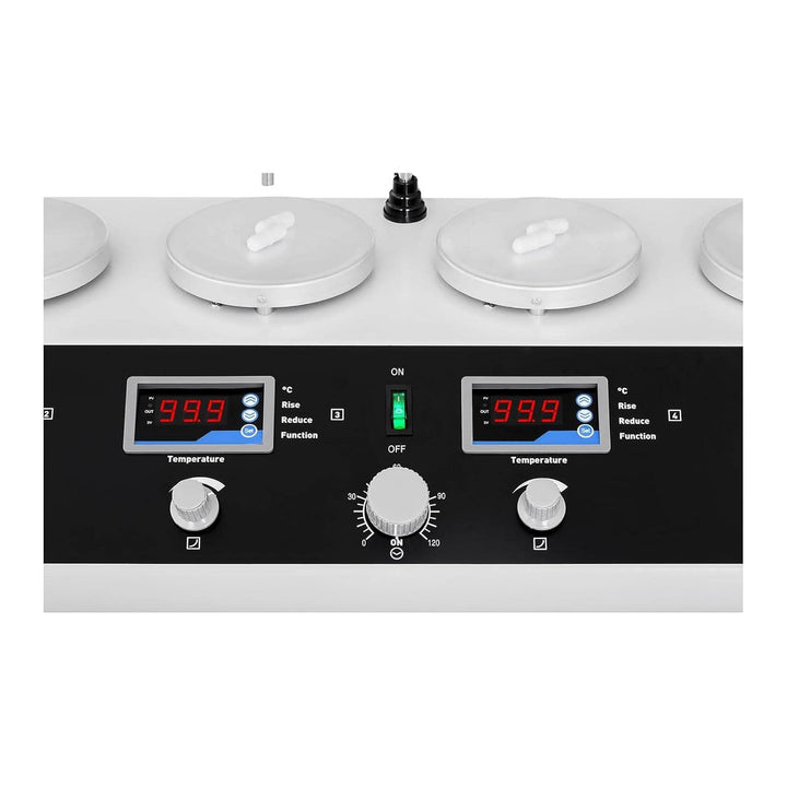 Steinberg Systems Magnetrührer mit Heizplatte SBS-MR-1600/6 (6 Stellplatten Ø 12 cm, 5-99°C, 1000 ml