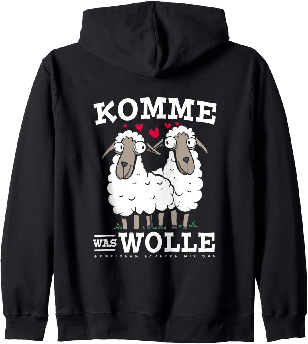 Verliebte Schafe Schafbauer Bauern Landwirt Komme Was Wolle Kapuzenjacke