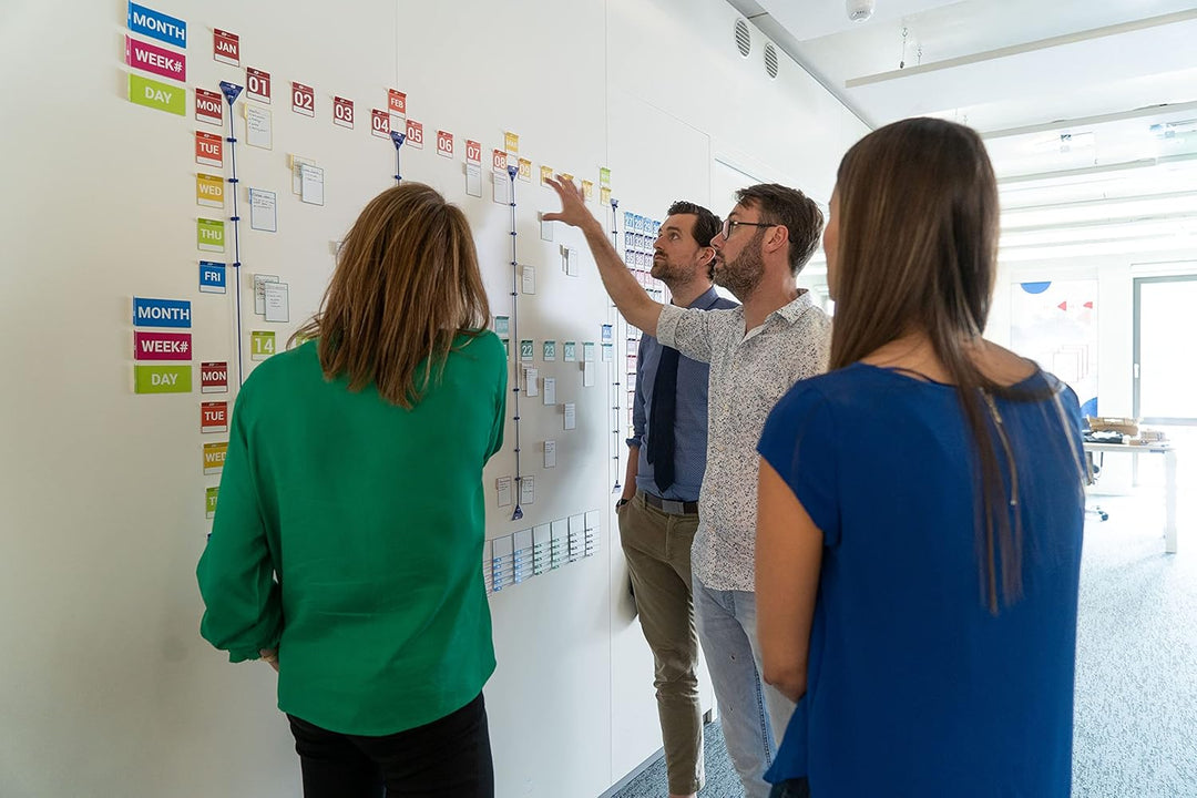 PATboard Weeknumber planning board set - Magnetkarten für eine Lean Planungstafel - Planen mit Woche