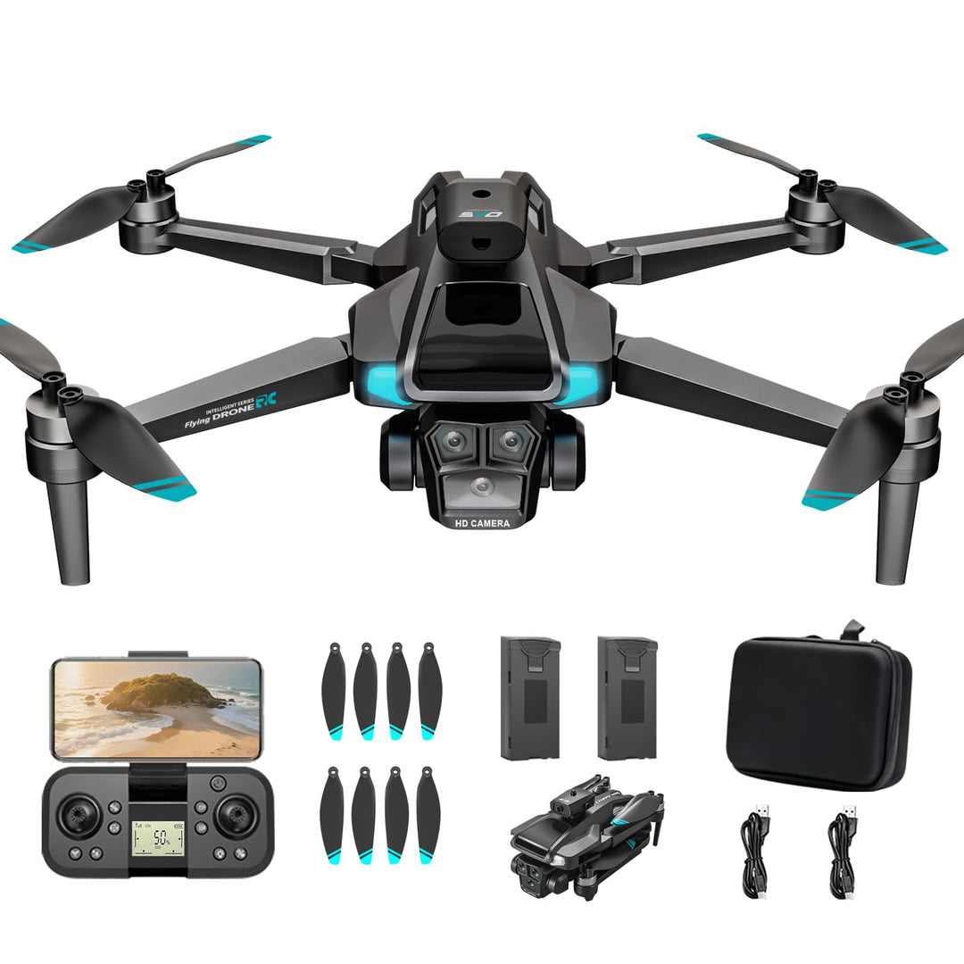 Drohne mit 4K Kamera,40 Minuten Flugzeit, für Erwachsene und Anfänger,Faltbare WIFI Mini RC Quadroco