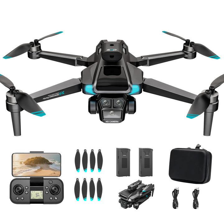 Drohne mit 4K Kamera,40 Minuten Flugzeit, für Erwachsene und Anfänger,Faltbare WIFI Mini RC Quadroco