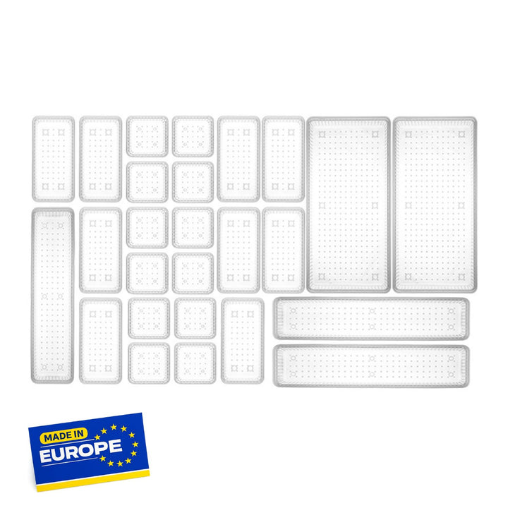 Schubladen Organizer, 26er Set, Schreibtisch Organizer, Küchen Organizer, Organizer Schubade, Schmin