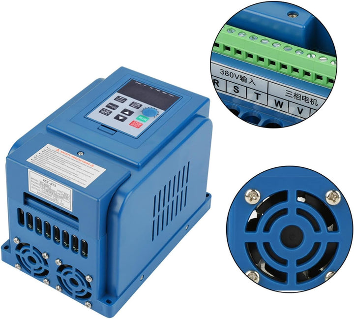 4KW AC 380V 5HP 12A Frequenzumrichter VFD-Drehzahlregler für 3-Phasen-4kW-Wechselstrommotor