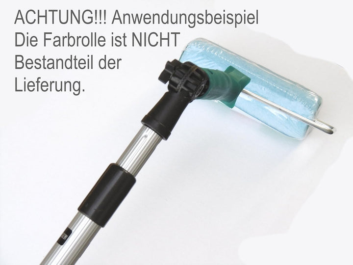 EXCOLO Teleskopstiel 4 m Teleskopstange lang Stiel für Fenster Reingier Besen Obst plücken Fassaden