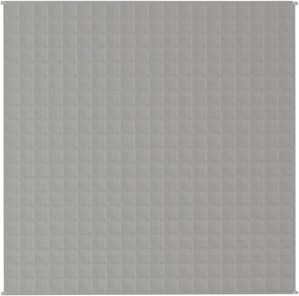 vidaXL Gewichtsdecke Grau 200x200 cm 9 kg Stoff