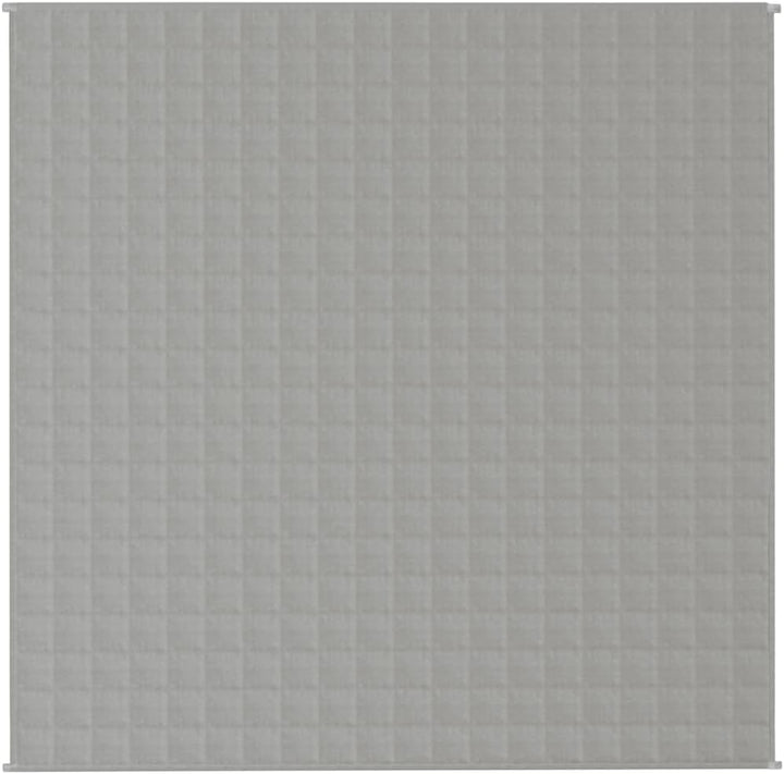 vidaXL Gewichtsdecke Grau 200x200 cm 9 kg Stoff