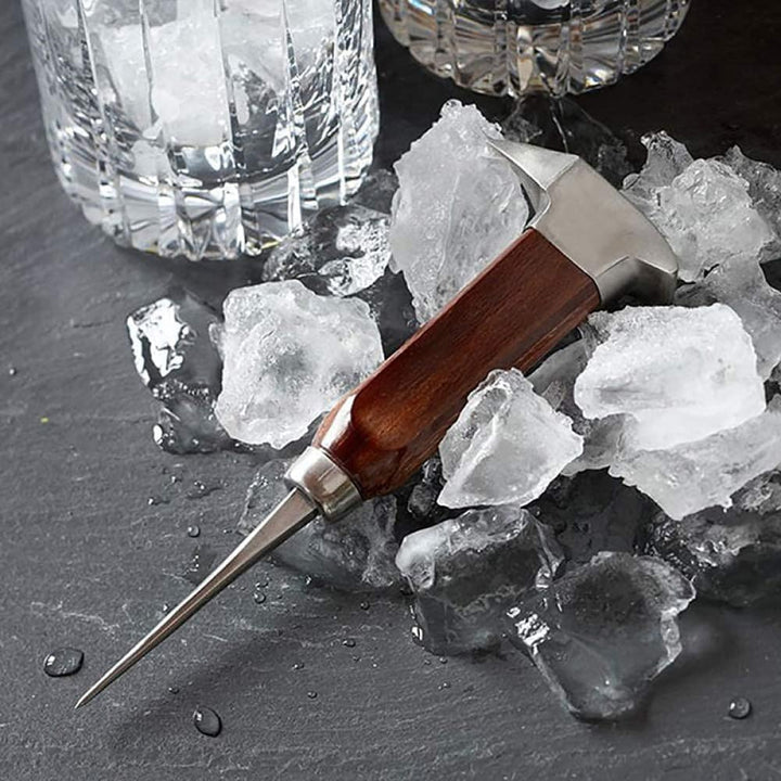 Muteitt Eispickel, Eispickel Aus Edelstahl Zum Brechen Von EIS, Eismeissel Holzgriff, Eispickel Für