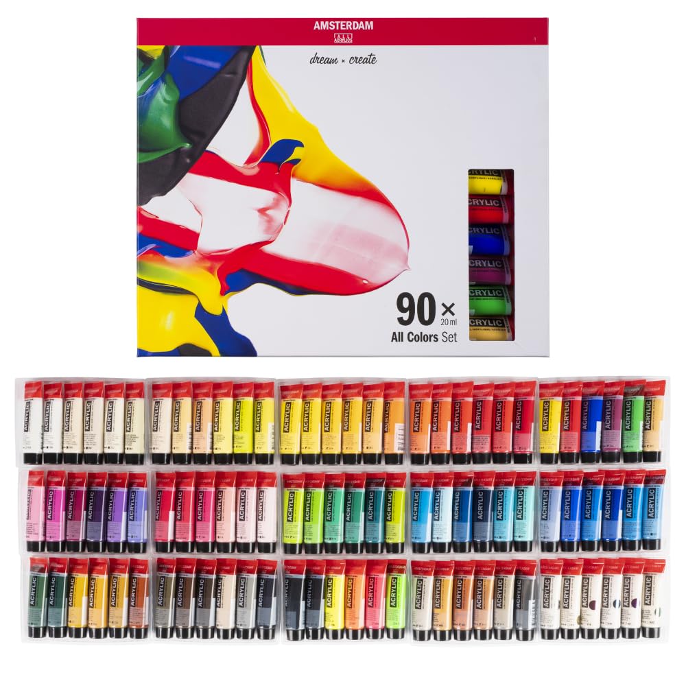 Amsterdam Talens Acrylfarben-Set General Selection 90", 90 x 20 ml