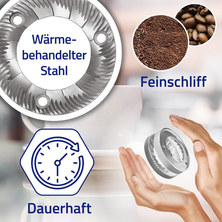 Mahlscheiben mit 16 Zähnen für Kaffeemühle - Aussen Ø 63,30 mm - Garantie 10 Jahre - MONTERAL 16 Zäh