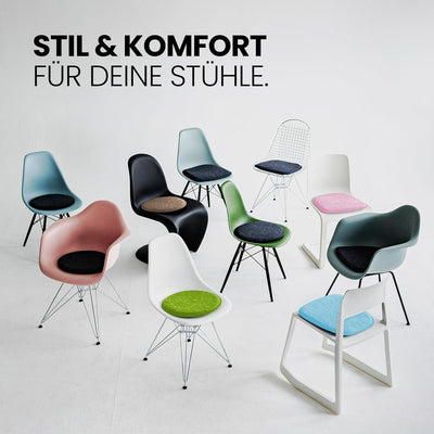 easy and green Sitzkissen Filz - Made in Germany - Stuhlkissen Filzkissen Stuhl - Sitzkissen Stuhl -