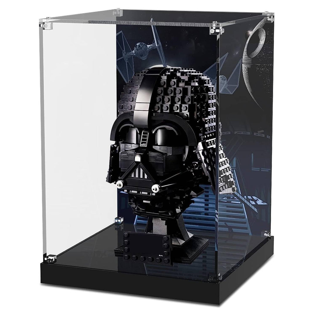 cooldac Acryl Vitrine Box für Lego Darth Vader Helm 75304 Modellset Staubdicht Transparent Klar Disp