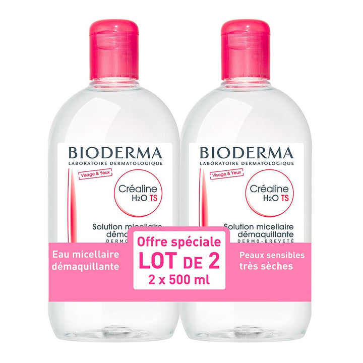 Bioderma Crealine T.S. H2O Lot De 2X500 Ml
