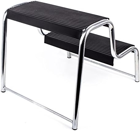 ProPlus Doppeltrittstufe für Wohnwagen und Wohnmobil mit Antirutschbelag - 48 x 44 x 37 cm - in schw