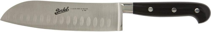 Van Berkel Santoku Knife-ADHOC Serie | Klingenlänge: 18 cm | Griff: Schwarz Glanz|Blisterverpackung,