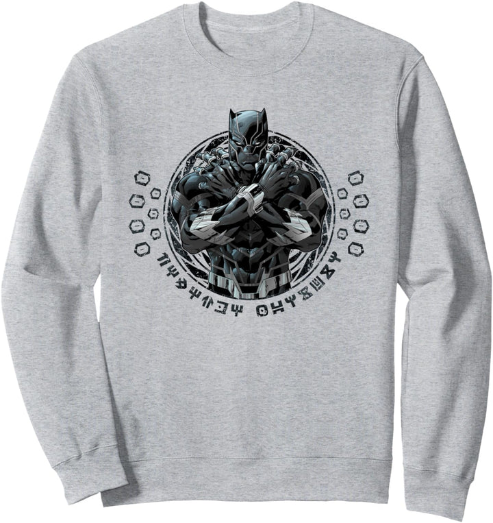 Marvel Black Panther King T'Challa Wakanda Lettering Sweatshirt