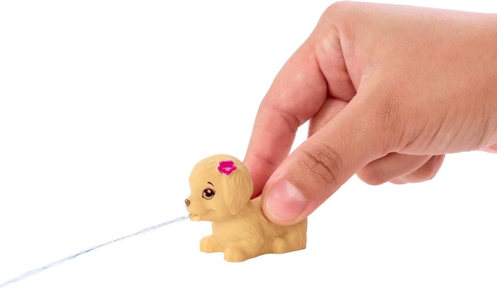 BARBIE Skipper Erste Jobs Puppe und Accessoires - Erste Arbeitswelterfahrung im Wasserpark mit echte