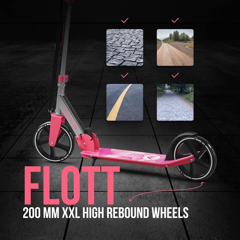Apollo XXL Wheel Scooter - Phantom Pro Cityroller | Klappbarer City Roller für Kinder | Höhenverstel