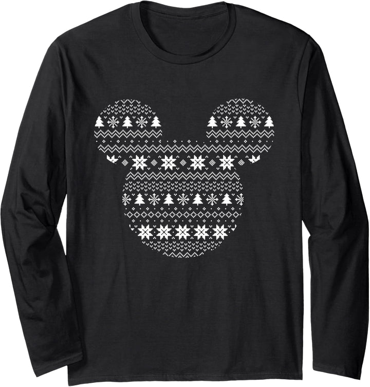 Disney Mickey Mouse Icon Holiday Langarmshirt