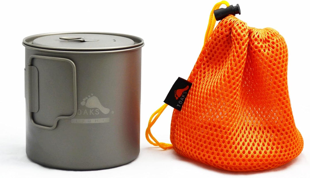 TOAKS Camping Titan Topf Becher Schale (375ml, 450ml, 550ml, 650ml, 700ml, 750ml, 900ml), Outdoor Pi