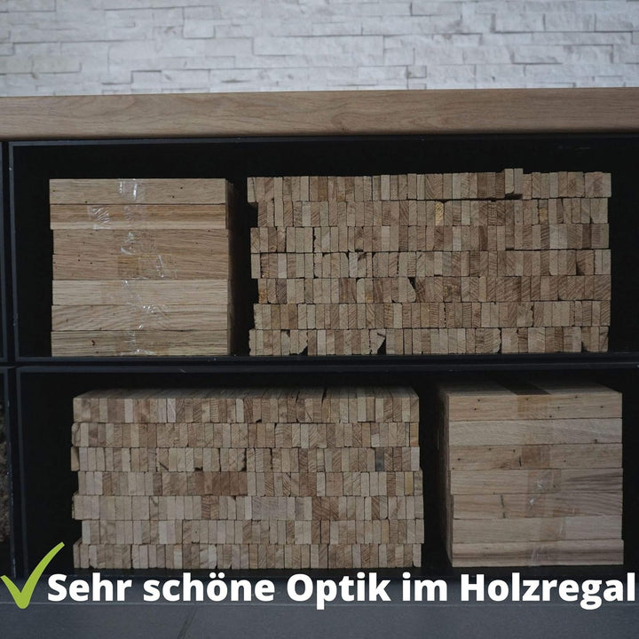 30 kg Eiche Brennholz – Sehr sauber und trocken – Perfektes Anfeuerholz für eine gemütliche Raumwärm