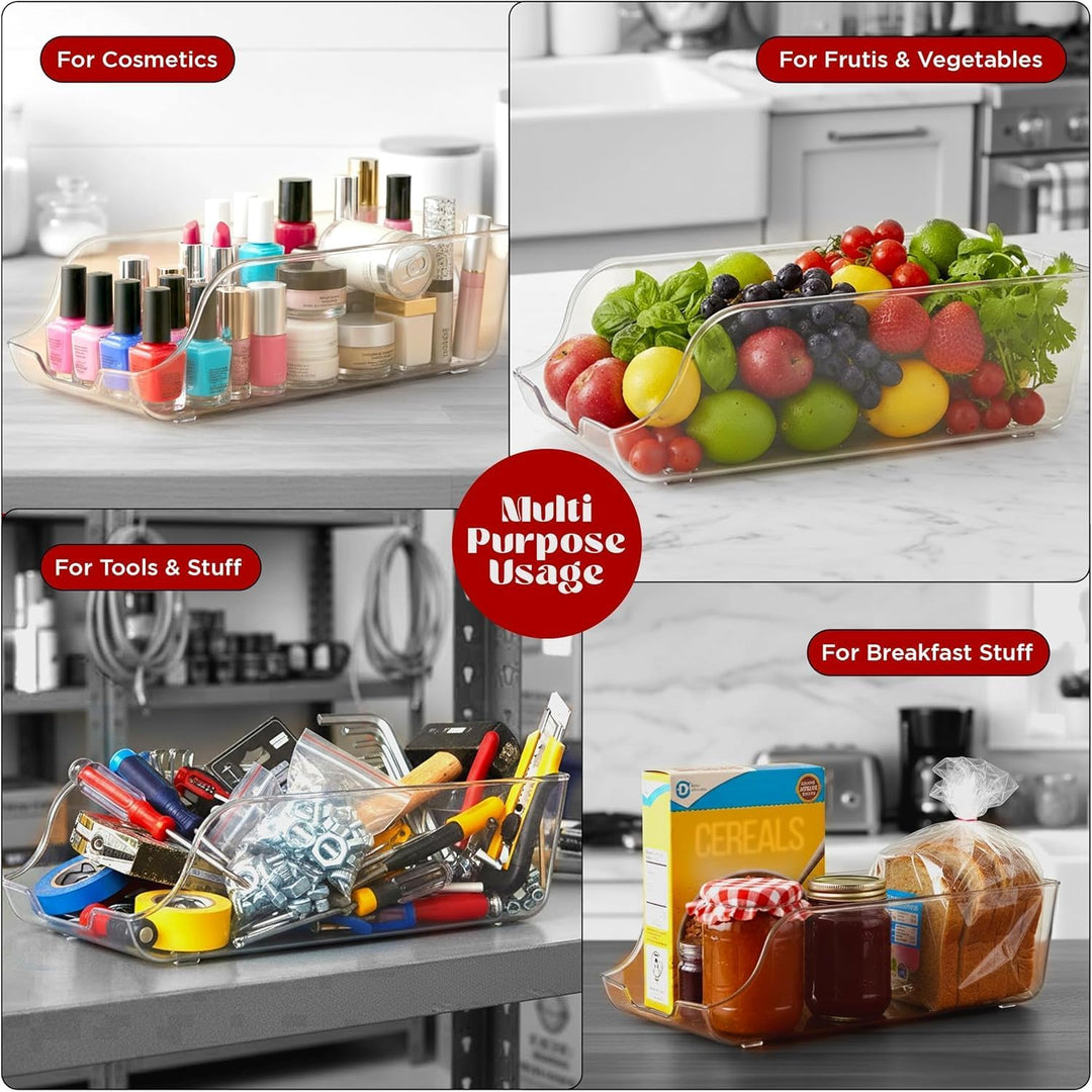 KICHLY Dosen Organizer für Speisekammer (4er-Pack) - Dosenhalter Kühlschrank - stapelbar & platzspar