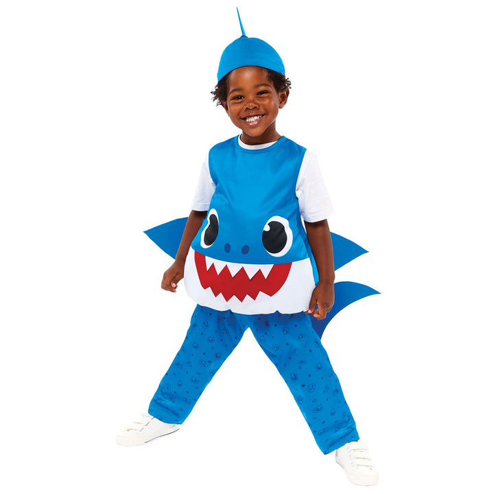 Amscan - Kinderkostüm Daddy Shark, Hai, Baby Shark, Karneval, Fasching, Mottoparty 2-3 Jahre, 2-3 Ja