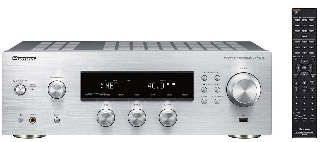 Pioneer SX-N30AE-S Multiroomfähiger Netzwerk Stereo-Receiver mit integriertem WiFi, Chromecast, tune