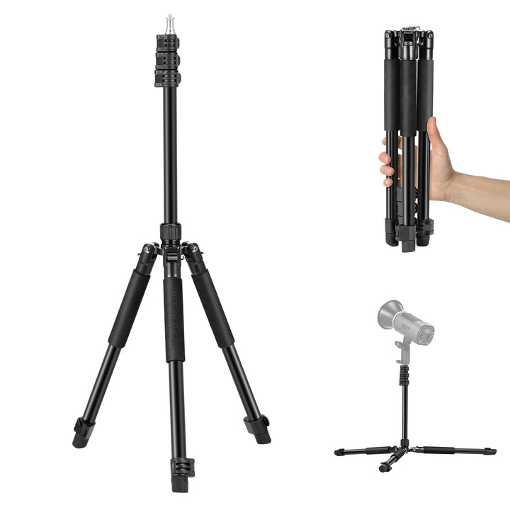 NEEWER Fotografie Licht Stand, 1.5-6.4ft/47-195cm Aluminium Reversible Studio Beleuchtung Stativ, Po