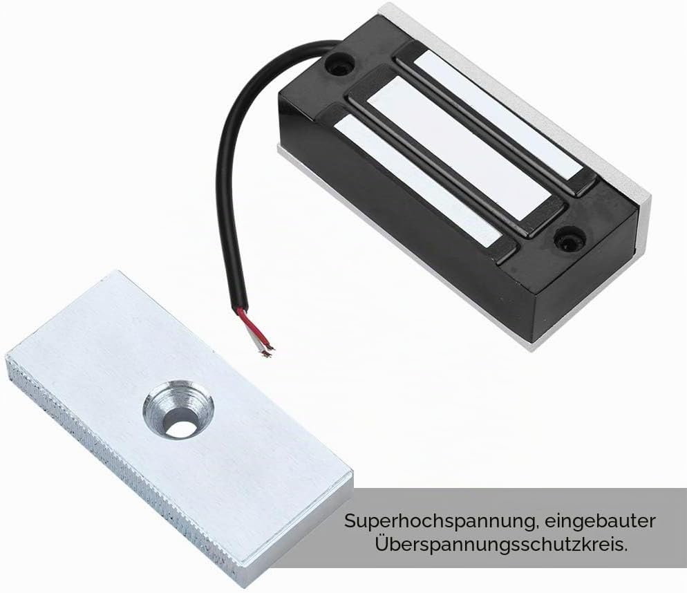 Mini Elektromagnetische Magnetische Türschloss, 60 KG Power on Lock DC24V Zugangskontrolle Magnetven