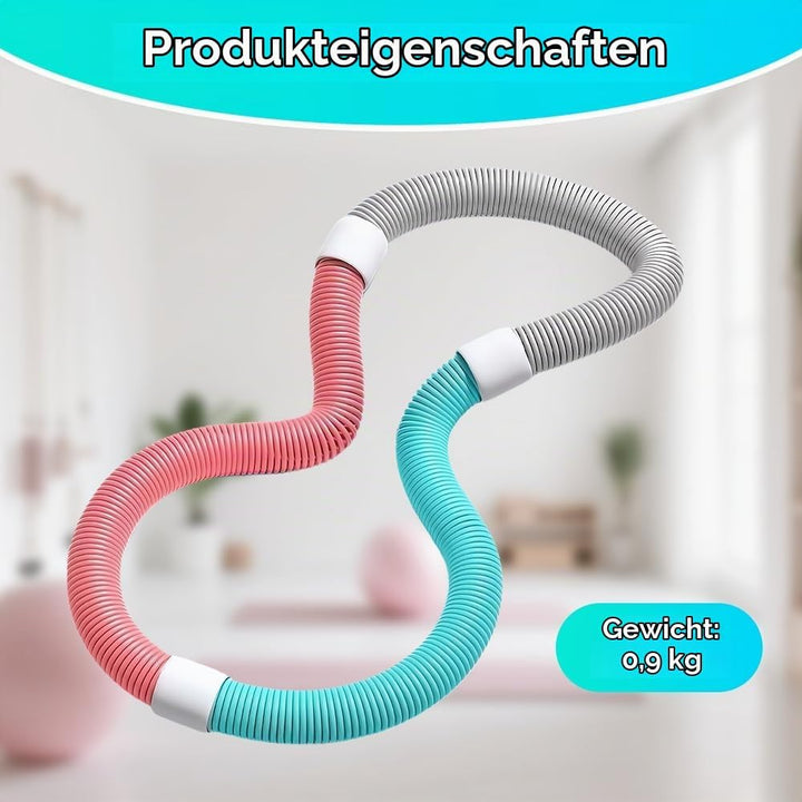 ADDLIVE Hula Hoop mit Gewicht, Faltbarer Hula Hoop Reifen, Soft Hula Hoop zum Abnehmen mit Gewicht,