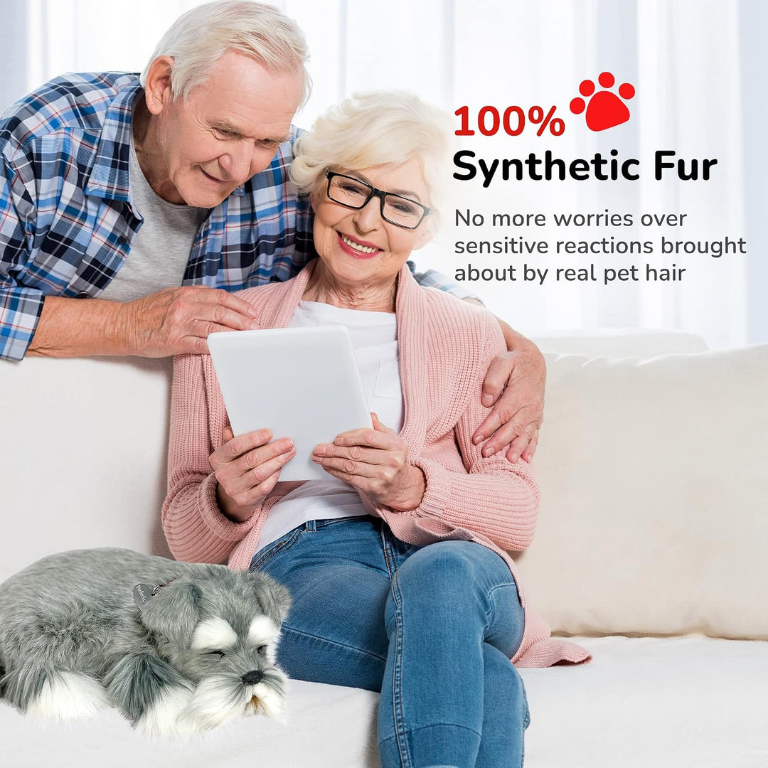 Perfect Petzzz Schnauzer Hundewelpen, die wirklich atmen