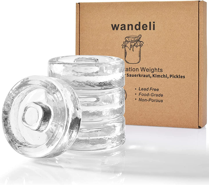 4pack/Set Fermentation Steinglas Gewichte Pickle Kimchi für breite Mundgefässe