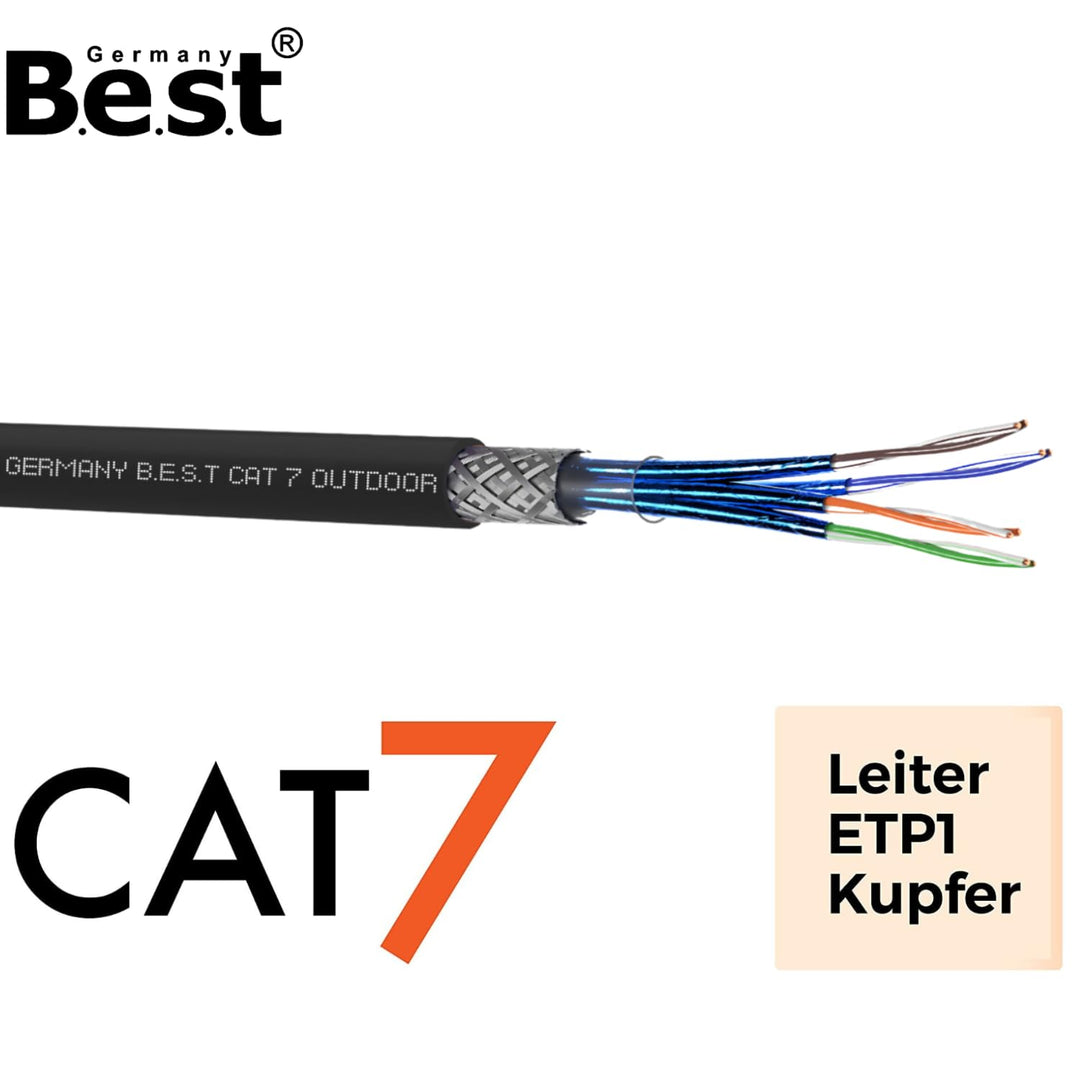 Germany B.e.s.t CAT 7 200M Simplex Erdkabel Netzwerkkabel Outdoorkabel LAN Kabel Ethernetkabel S/FTP