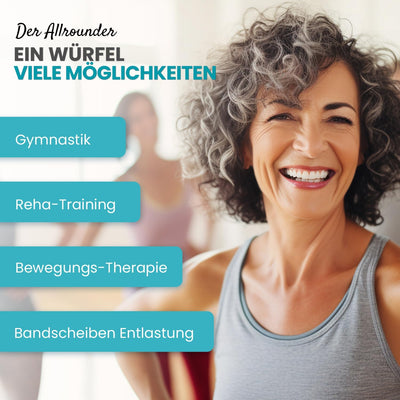 maxVitalis Orthopädischer Bandscheibenwürfel, Stufenlagerungswürfel zur orthopädischen Stufenlagerun