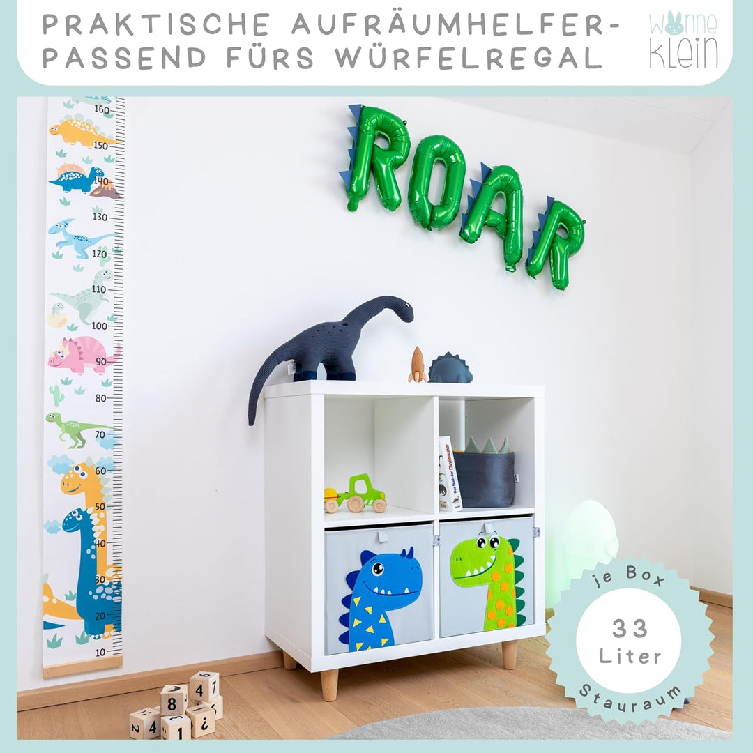 wonneklein Aufbewahrungsbox Kinder für Kallax Regal I Einsatz Kinderregal I Faltbox 33x33x33 Kinderz
